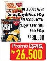 Promo Harga Belfoods Favorite Ayam Goreng Renyah /Belfoods Royal Nugget Drummies  - Hypermart