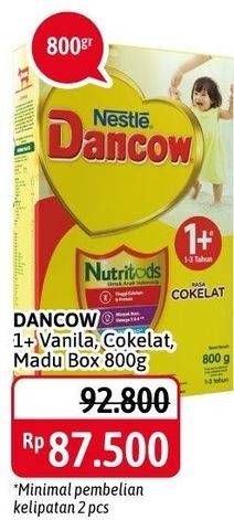 Promo Harga DANCOW Nutritods 1+ Cokelat, Madu, Vanila 800 gr - Alfamidi