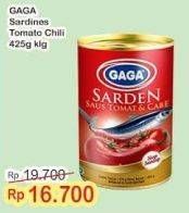 Promo Harga GAGA Sardines Tomat Cabe 425 gr - Indomaret