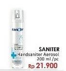Promo Harga SANITER Air & Surface Sanitizer Aerosol Fresh Clean 200 ml - LotteMart