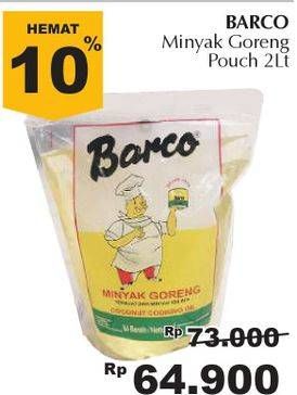 Promo Harga BARCO Minyak Goreng Kelapa 2000 ml - Giant