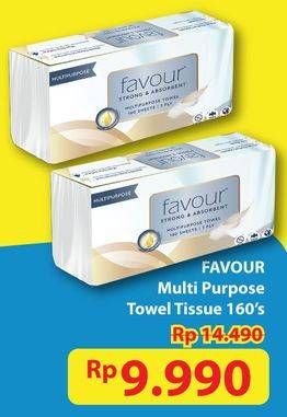 Promo Harga Favour Multipurpose Towel Tissue 160 sheet - Hypermart