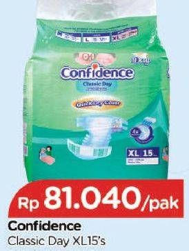 Promo Harga Confidence Adult Diapers Classic Day XL15  - TIP TOP