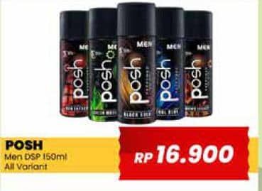 Promo Harga Posh Men Perfumed Body Spray All Variants 150 ml - Yogya
