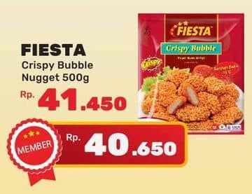 Promo Harga Fiesta Naget Crispy Bubble 500 gr - Yogya