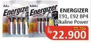 Promo Harga ENERGIZER Battery Alkaline Max AA E91, AAA E92 4 pcs - Alfamidi