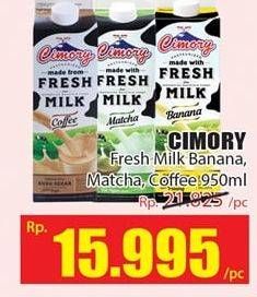 Promo Harga CIMORY Fresh Milk Banana, Matcha, Coffee 950 ml - Hari Hari