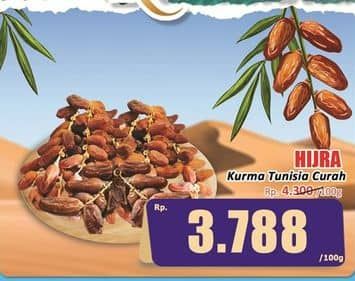 Promo Harga Hijra Kurma Tunisia per 100 gr - Hari Hari