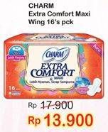 Promo Harga CHARM Extra Comfort Maxi Long Wing 26cm 16 pcs - Indomaret