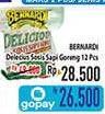 Promo Harga BERNARDI Delicious Sosis Sapi Goreng 12 pcs - Hypermart