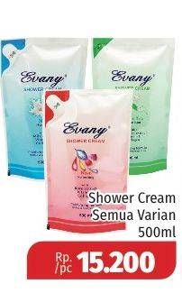 Promo Harga EVANY Shower Cream All Variants 500 ml - Lotte Grosir