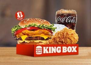 Promo Harga Burger King King Box 3-Cheese Whopper® Medium  - Burger King