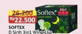Promo Harga Softex Daun Sirih 3 In 1 16 pcs - Alfamart
