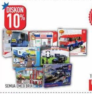 Promo Harga Emco Brix Action Heroes/Fire 6in1 ASST 8680/Indonesia Series Kaki Lima/Minishop  - Hypermart
