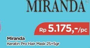 Promo Harga Miranda Hair Mask Keratin Protein 30 gr - TIP TOP
