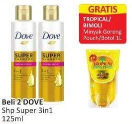 Promo Harga DOVE Super Shampoo 125 ml - Alfamart
