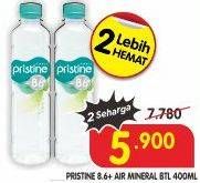 Promo Harga Pristine 8 Air Mineral 400 ml - Superindo