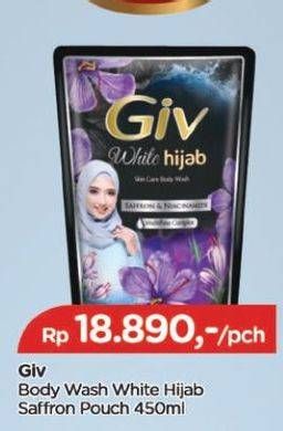 Promo Harga GIV Hijab Body Wash Saffron Niacinamide 450 ml - TIP TOP