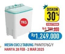 Promo Harga Polytron PWM 7076Y/7076G  - Hypermart