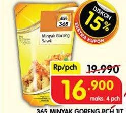 Promo Harga 365 Minyak Goreng 1000 ml - Superindo