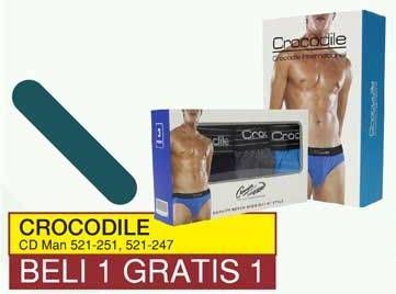 Promo Harga CROCODILE Underwear Reguler 521 3 pcs - Yogya