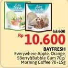 Promo Harga Bayfresh Everywhere Apple Splash, Orange Pulpy, Strawberry Cream, Morning Coffee 80 gr - Alfamidi