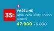 Promo Harga Vaseline Body Lotion Aloe Fresh 400 ml - Watsons
