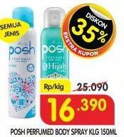 Promo Harga Posh Perfumed Body Spray All Variants 150 ml - Superindo