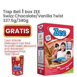 Promo Harga ZEE Susu Bubuk Swizz Chocolate, Vanilla Twist 350 gr - Indomaret