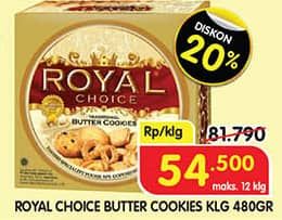 Promo Harga Danish Royal Choice Butter Cookies 480 gr - Superindo