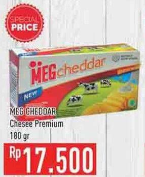 Promo Harga MEG Cheddar Cheese 180 gr - Hypermart