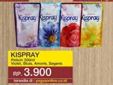 Promo Harga Kispray Pelicin Pakaian Violet, Bluis, Amoris, Segeris 300 ml - Yogya