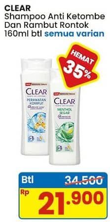 Promo Harga Clear Shampoo All Variants 160 ml - Indomaret