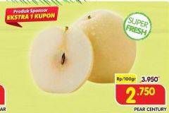 Promo Harga Pear Century per 100 gr - Superindo