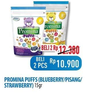 Promo Harga Promina Puffs Blueberry, Pisang, Strawberry Apple 15 gr - Hypermart