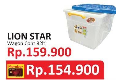 Promo Harga LION STAR Wagon Container 82000 ml - Yogya
