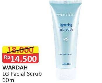 Promo Harga WARDAH Lightening Facial Scrub 60 ml - Alfamart