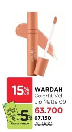 Promo Harga Wardah Colorfit Velvet Matte Lip Mousse 09 4 gr - Watsons