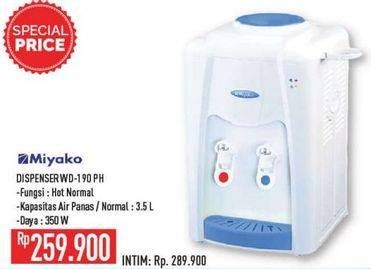 Promo Harga Miyako WD-190 PH | Water Dispenser 3500 ml - Hypermart