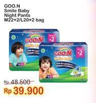 Promo Harga Goon Smile Baby Night Pants M22+2, L20+2  - Indomaret