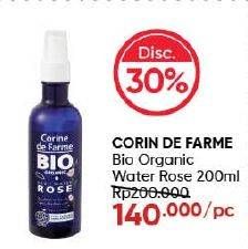Promo Harga Corine De Farme Bio Organic Eau I Water Rose 200 ml - Guardian