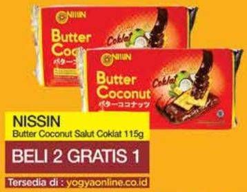 Promo Harga NISSIN Biscuits Butter Coconut Chocolate 115 gr - Yogya