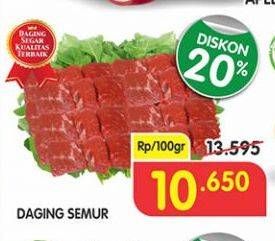 Promo Harga Daging Semur per 100 gr - Superindo