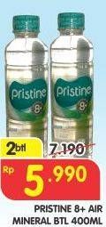 Promo Harga PRISTINE 8 Air Mineral per 2 botol 400 ml - Superindo