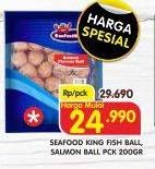 Promo Harga SEAFOOD KING Salmon Ball/Fish Ball 200gr  - Superindo