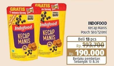 Promo Harga Indofood Kecap Manis 520 ml - Lotte Grosir