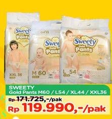 Promo Harga Sweety Gold Pants M60, L54, XL44, XXL36  - TIP TOP