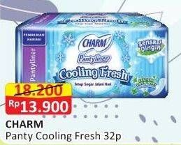 Promo Harga Charm Pantyliner Cooling Fresh Slim 32 pcs - Alfamart