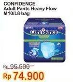 Promo Harga Confidence Adult Diapers Heavy Flow M10, L8 8 pcs - Indomaret