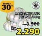 Promo Harga Bawang Putih Gelar per 100 gr - Giant